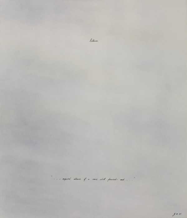 ‘Silence ’... augural abscence of a voice which fascinates and ...’‘, John Murphy, 1980 | Tate