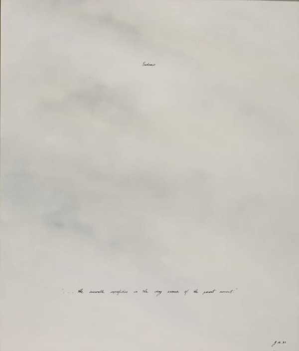 ‘Sadness ’... the incurable imperfection in the very essence of the present moment ...’‘, John Murphy, 1980 | Tate