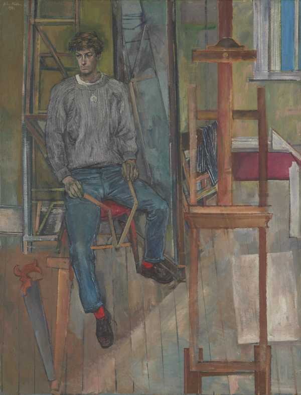 ‘Portrait of Kevin Maybury‘, John Minton, 1956 | Tate