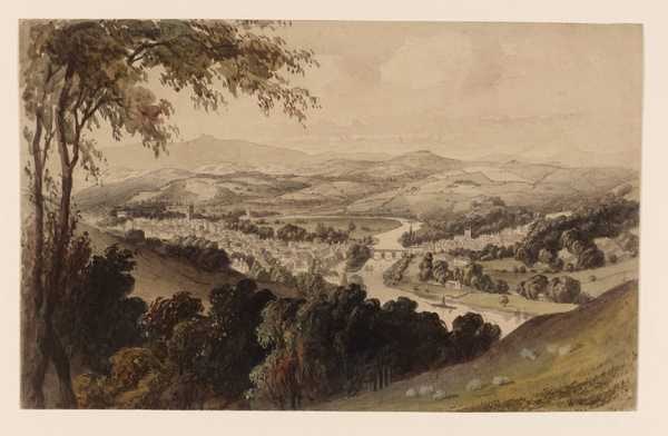 Totnes from the Sharpham Road