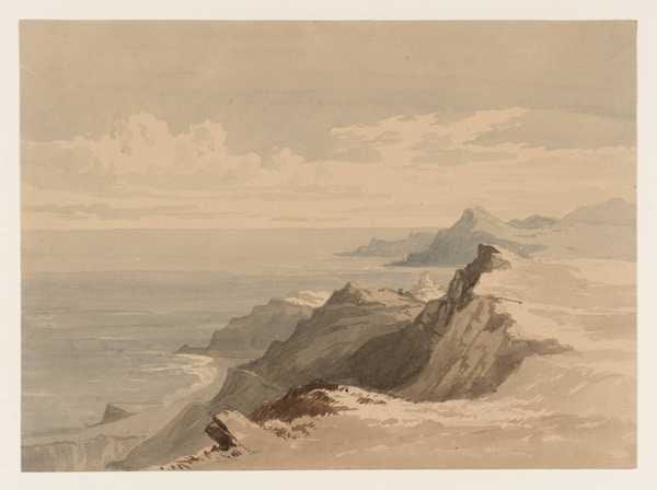Wide Landscape with Cliffs and Sea
