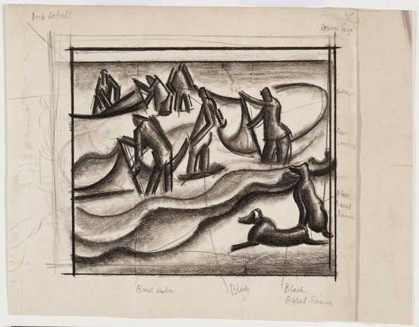 ‘By the sea‘, William Roberts, c.1925 | Tate