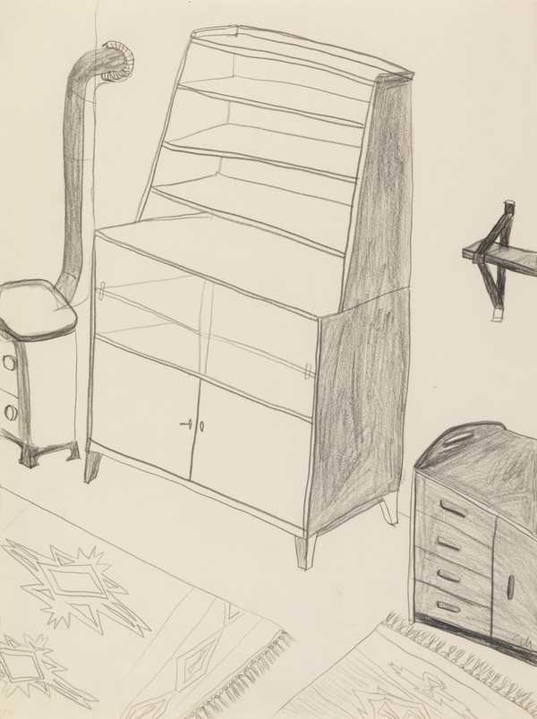 123 (Bookcase and Stove)