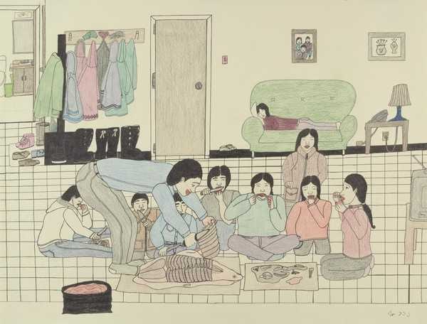 Eating Seal at Home