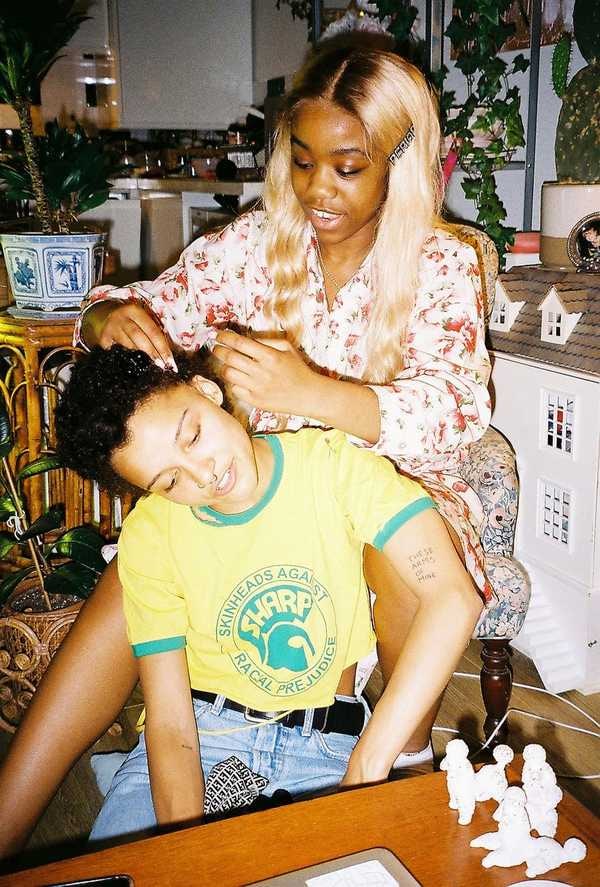 Chiddy Doing Rene’s Hair