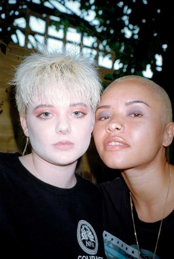 Mia and Faith at BBQ