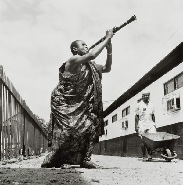 E.K. Nyame, the Legendary Ghanaian Musician, Photographed for a Record Cover, Accra