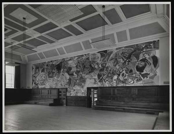 ‘Photograph of mural for Cecil Sharp House, Regents Park, London