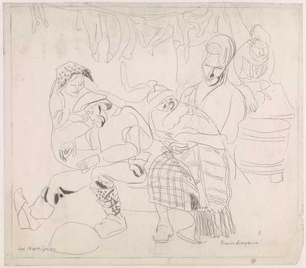 ‘Drawing titled ‘Les Martigues’