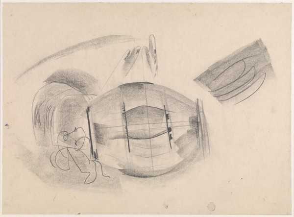‘Drawing of a drum-like object