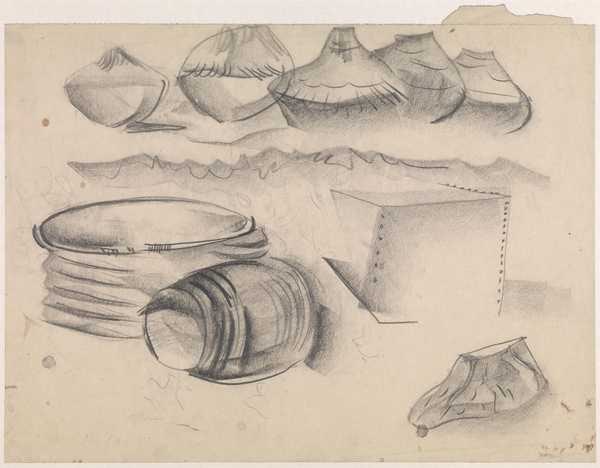 ‘Drawing of pottery vessels