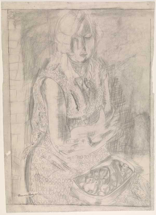 ‘Drawings of seated and standing female figures