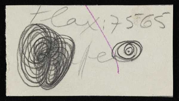 ‘Small doodles on scrap paper