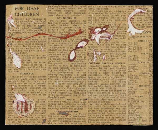 ‘Small doodle on newspaper cutting