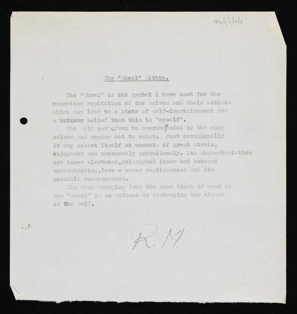 ‘Ronald Moody’s notes on the symbolism of ‘The Wheel Within’