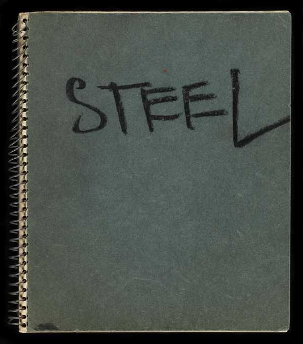‘Sketchbook titled ‘Steel’