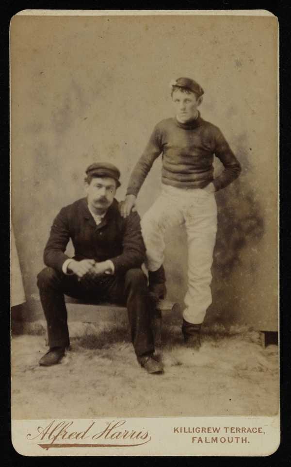 ‘Mounted photograph of Henry Scott Tuke (seated) with Jack Rolling