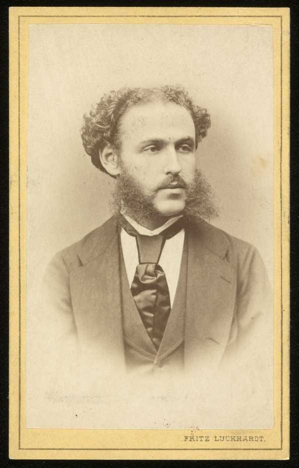 ‘Mounted photograph of Moritz von Todesco
