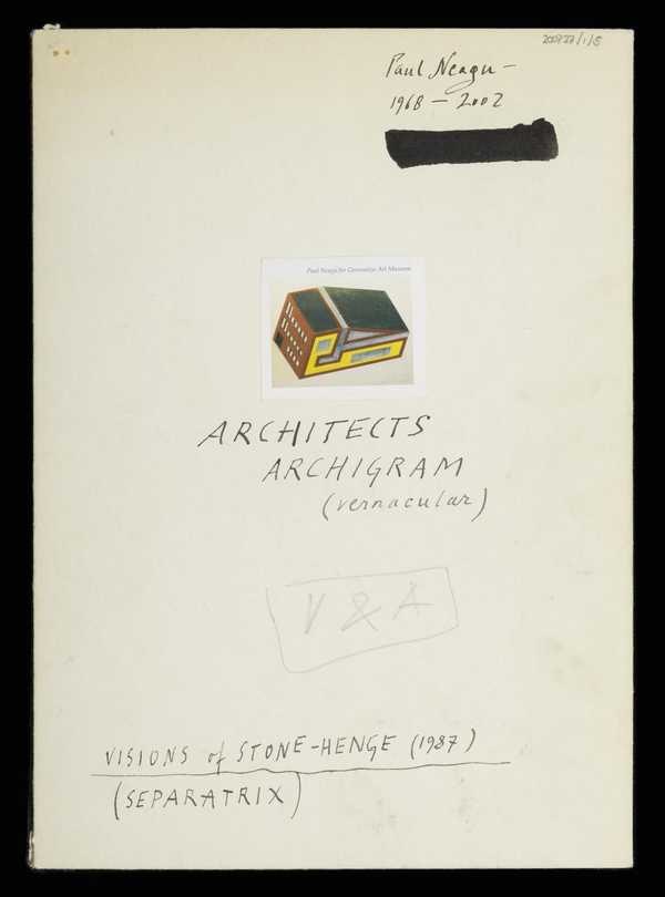 ‘Scrapbook, ‘Architects / Archigram / (vernacular)’