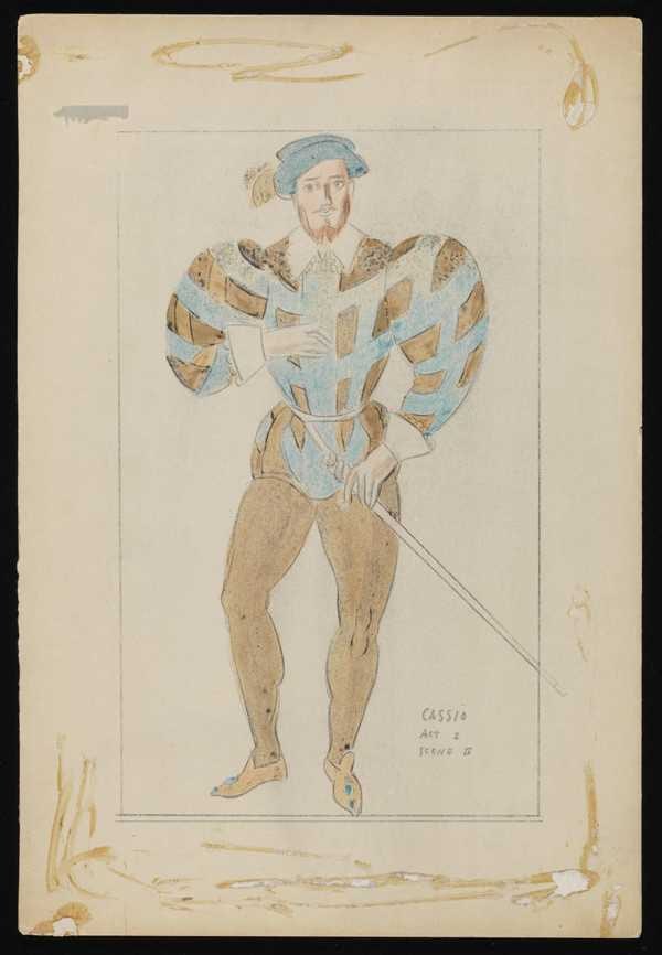 ‘Costume design titled ‘Cassio’