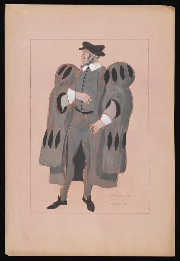 ‘Costume design titled ‘Brabantio’