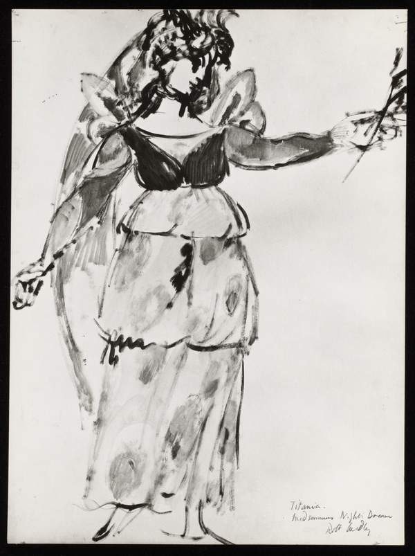 ‘Photographs of costume designs by Robert Medley for a production of ‘A Midsummer Nights Dream’ at the Morley College