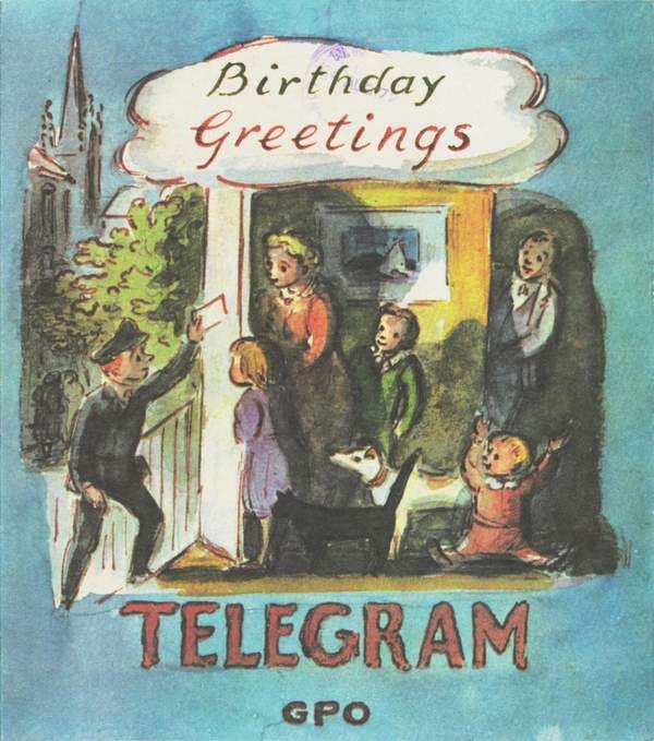 ‘Birthday telegram from Barbara Hepworth to J.P. Hodin