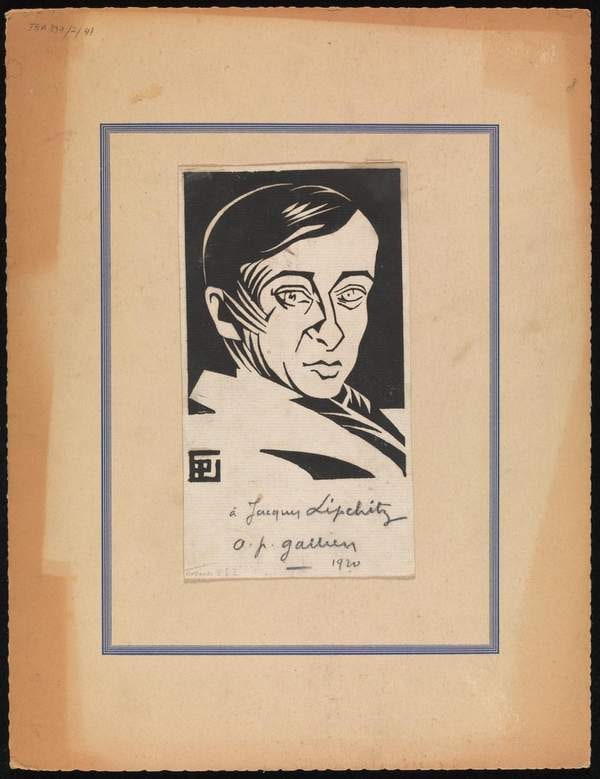 ‘Portrait of Jacques Lipchitz by Pierre Antoine Gallien