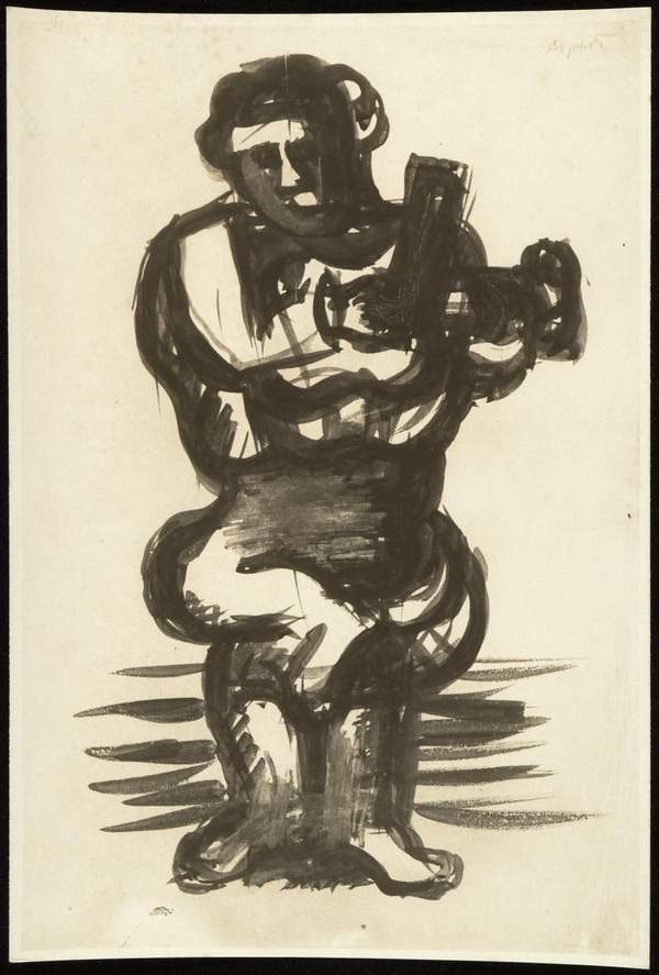 ‘Untitled drawing of a fiddler
