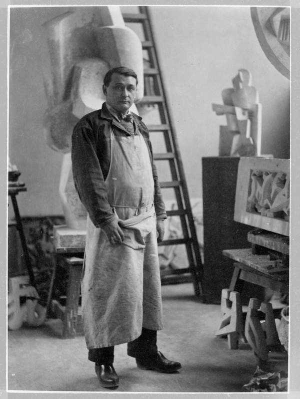 ‘Jacques Lipchitz in his Paris atelier