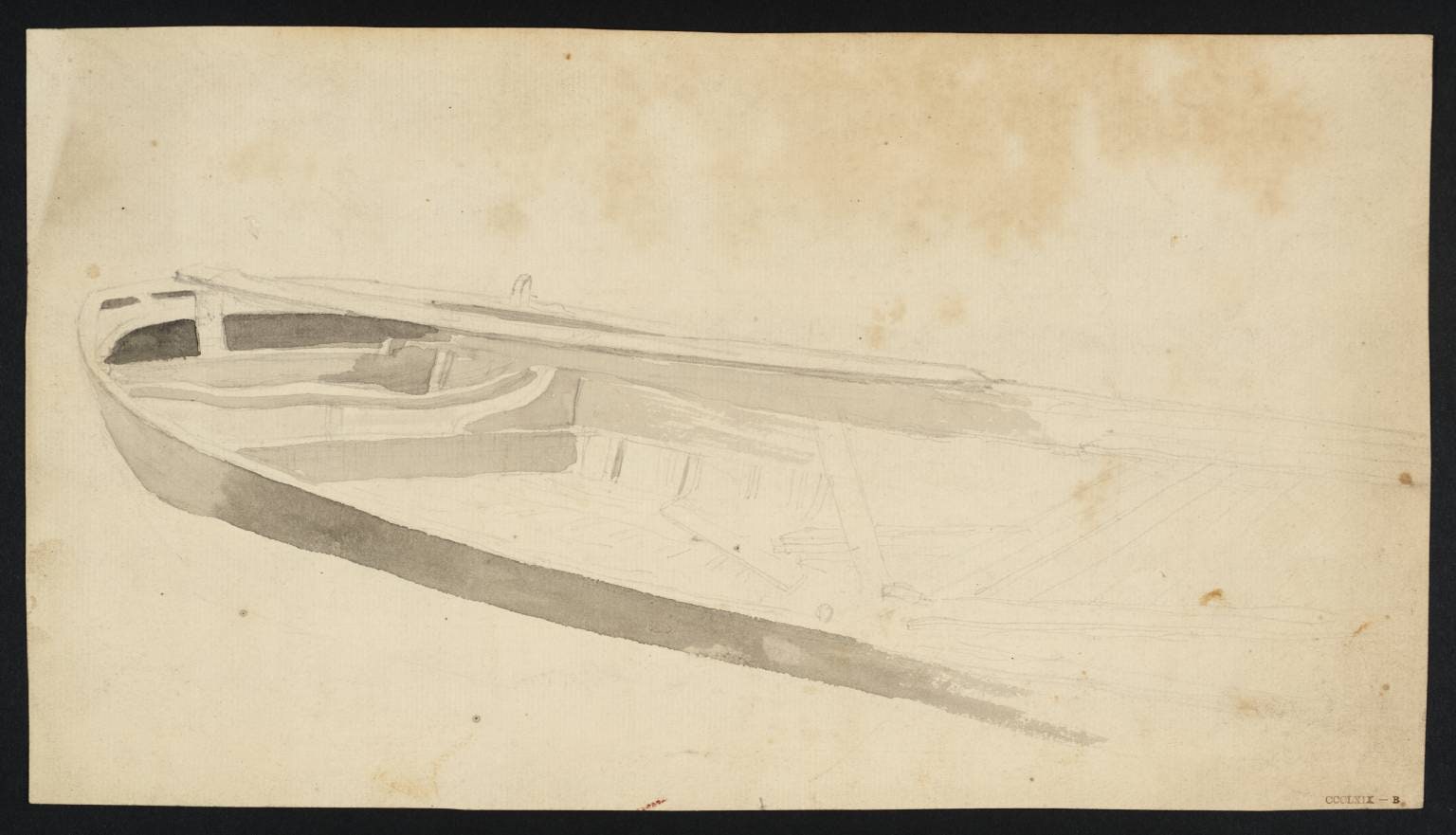 Study of the Stern of a Barge