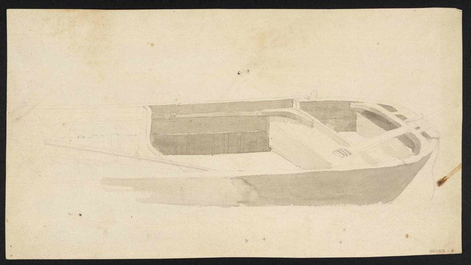 Study of the Stern of a Barge