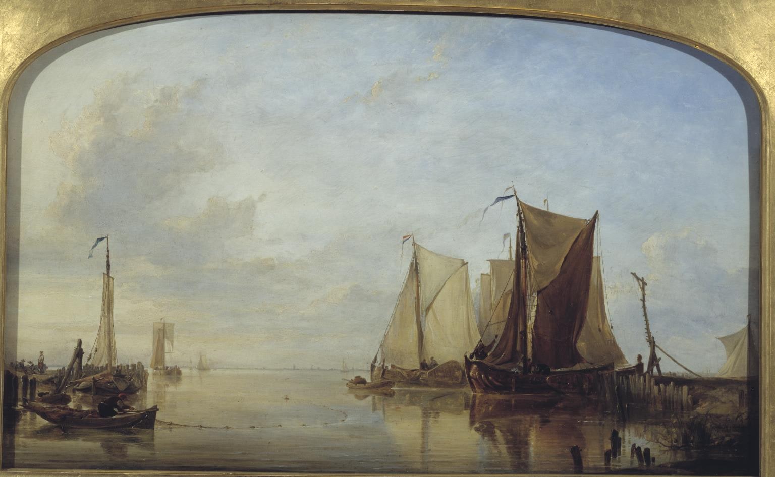 Dutch Boats in a Calm