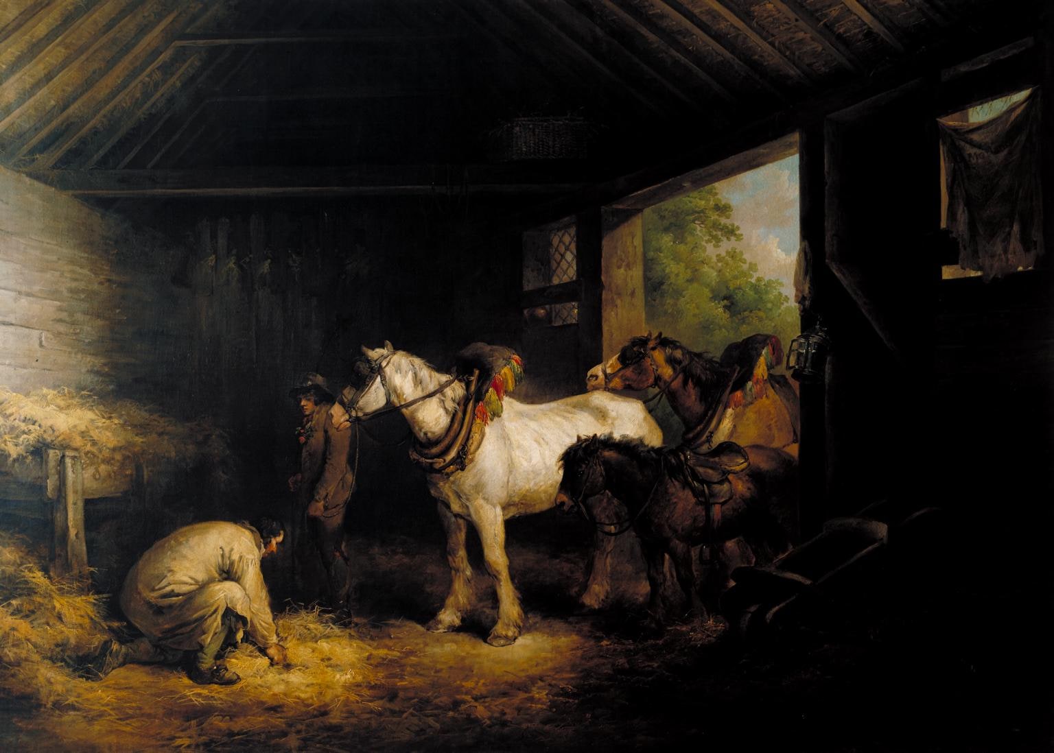 Inside of a Stable