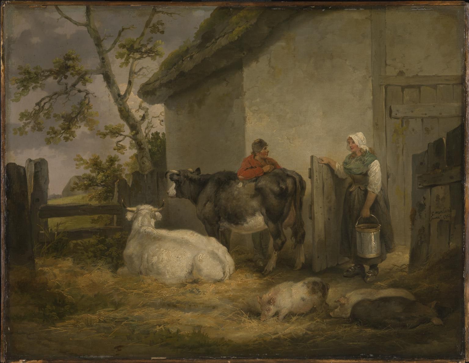 Cowherd and Milkmaid
