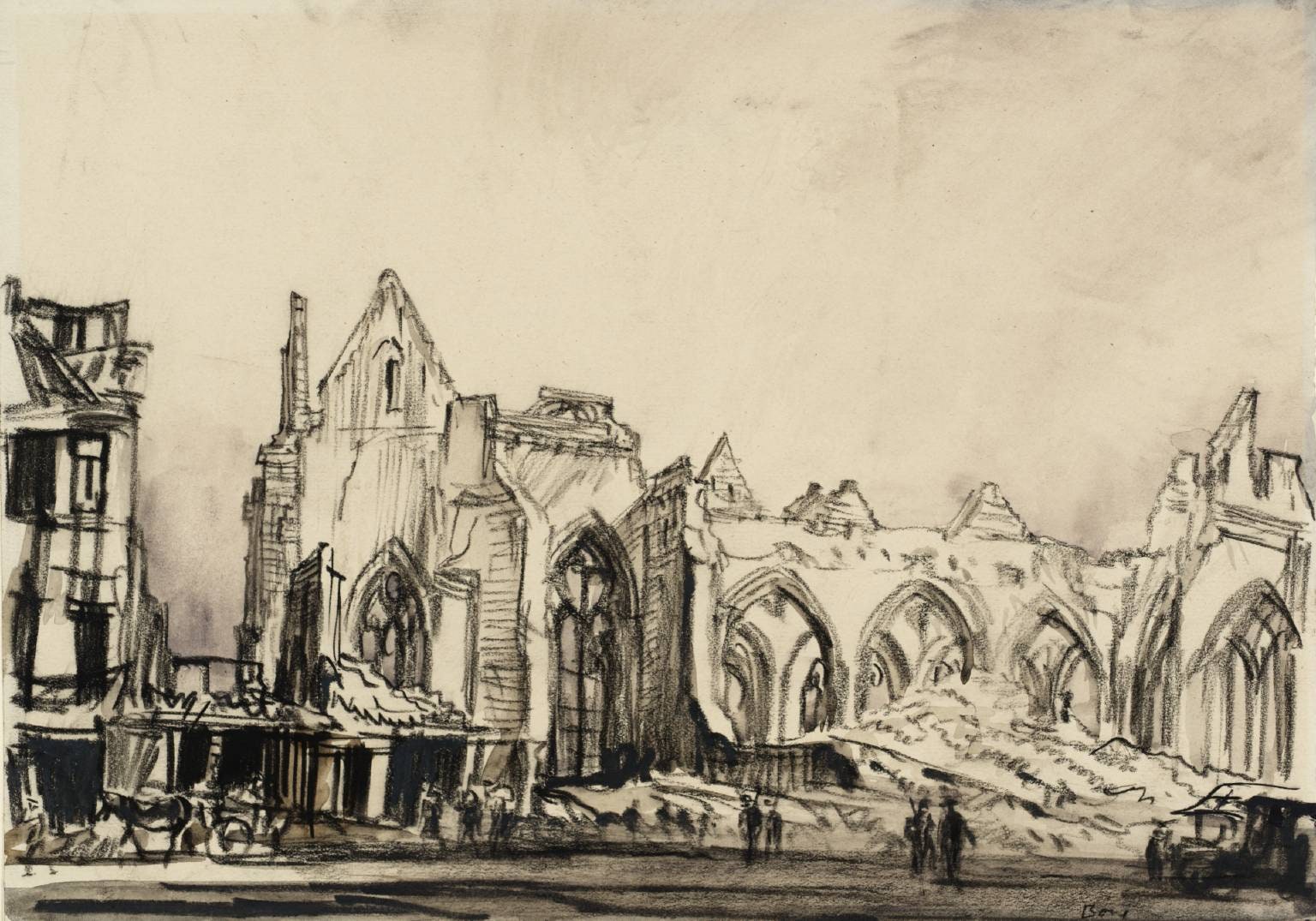 Ruins of the Church at Péronne, April 1917