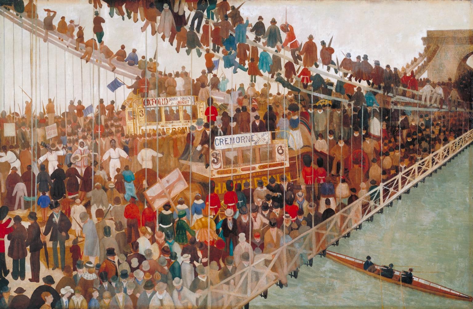 Hammersmith Bridge on Boat-race Day