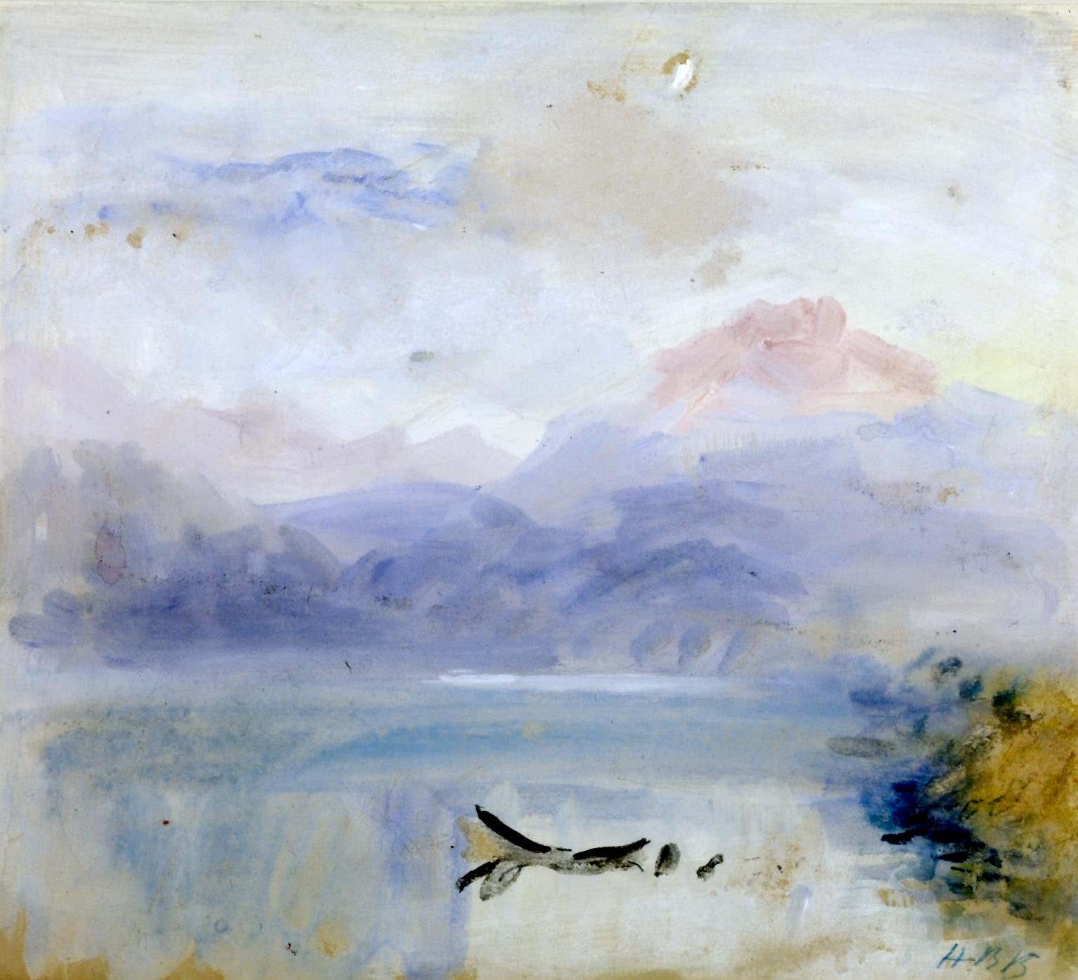 Sunset: Mountain and Lake
