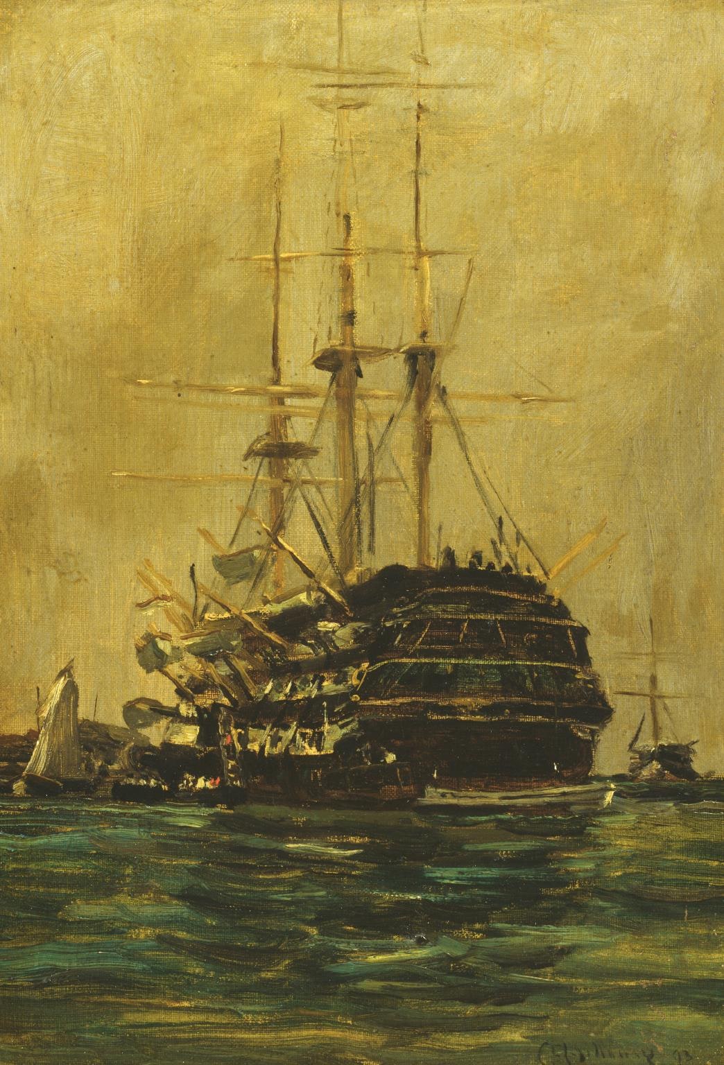 The St Vincent in Portsmouth Harbour