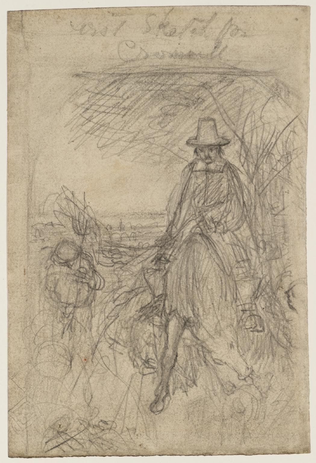 Sketch for ‘Cromwell on his Farm’