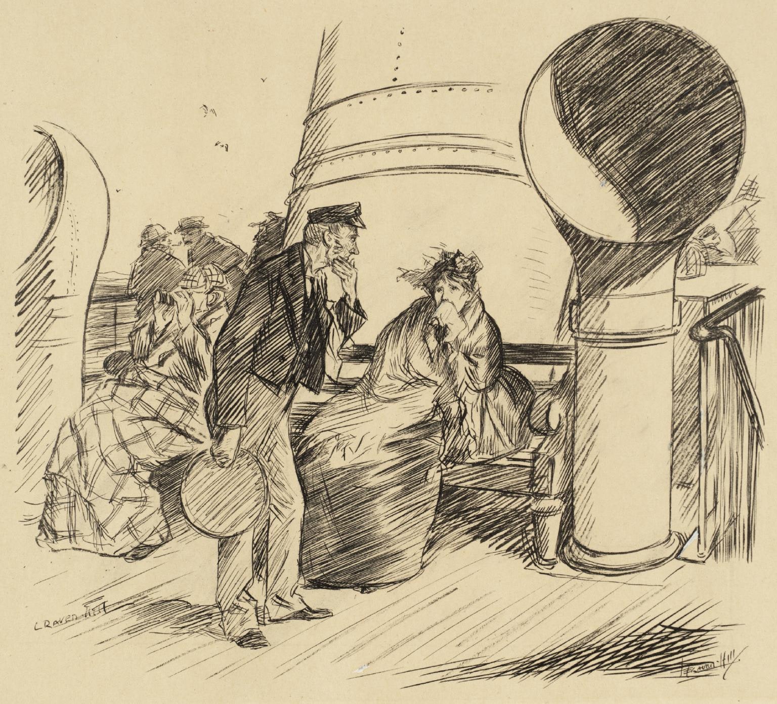 Scene on the Deck of a Steamer