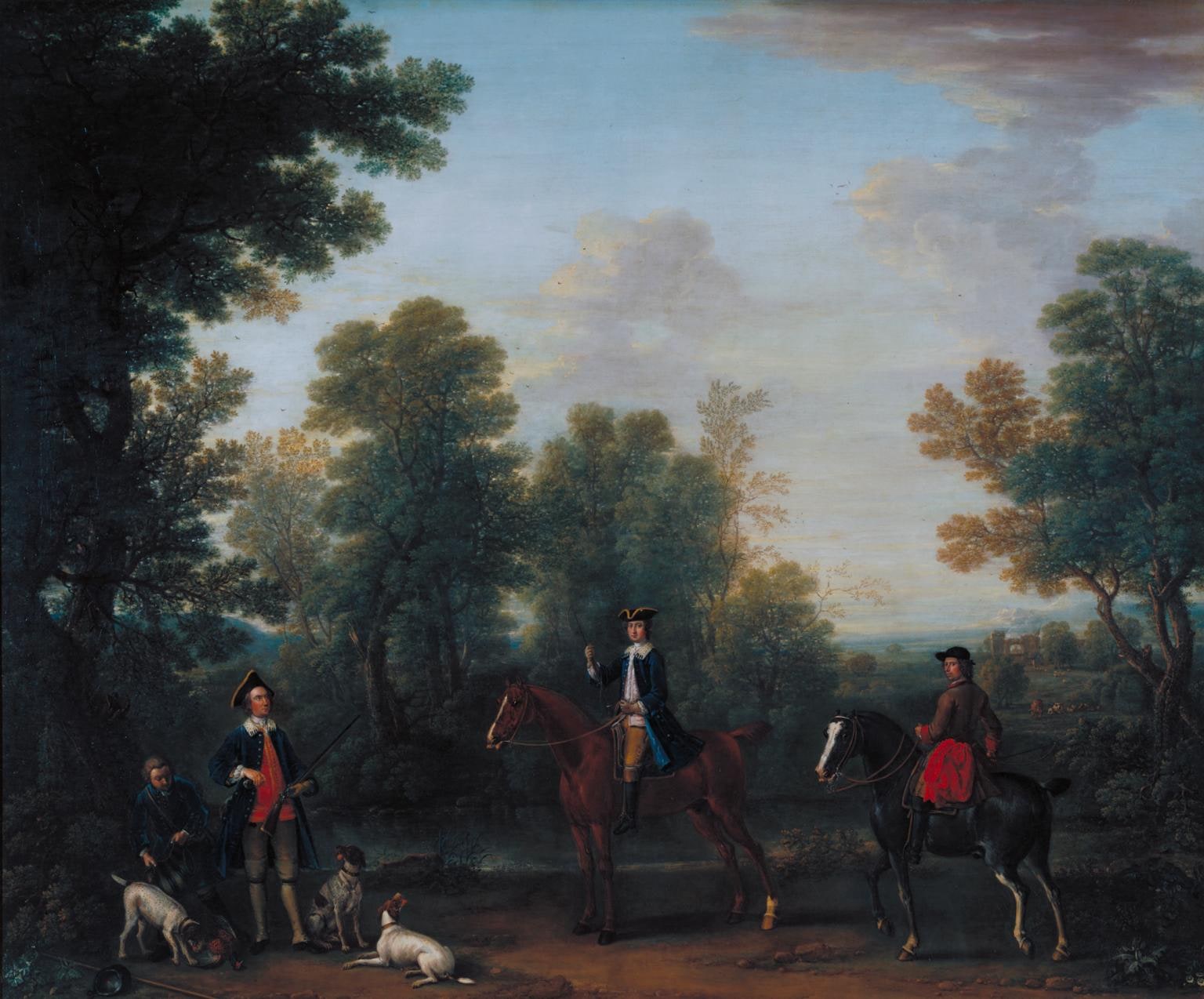 George Henry Lee, 3rd Earl of Litchfield, and his Uncle the Hon. Robert Lee, Subsequently 4th Earl of Litchfield, Shooting in ‘True Blue’ Frock Coats