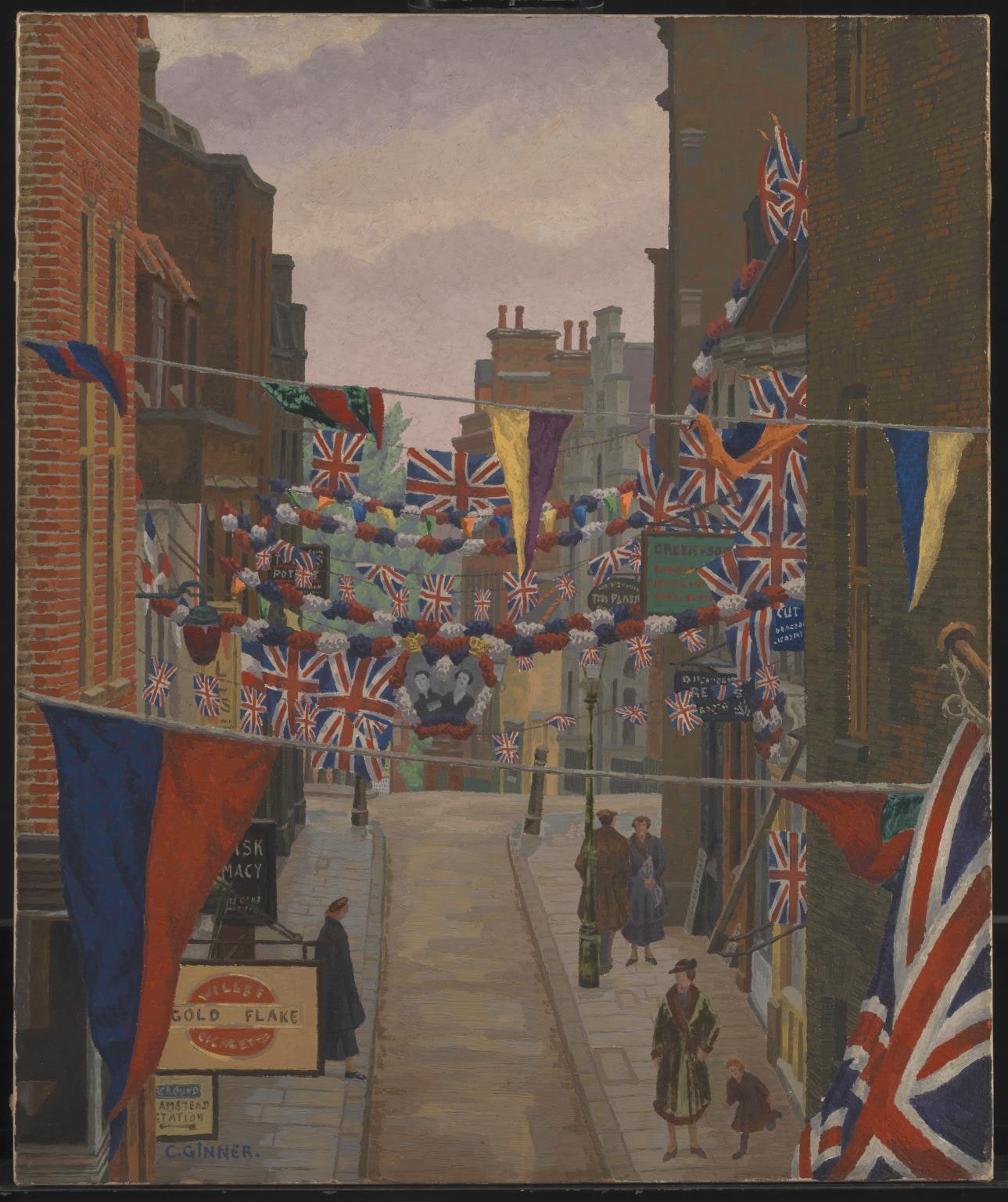Flask Walk, Hampstead, on Coronation Day