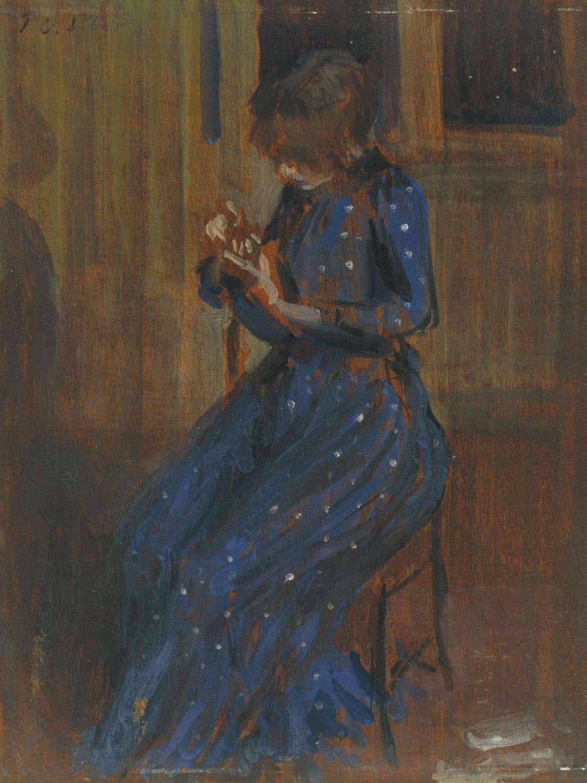 Girl in a Blue Dress