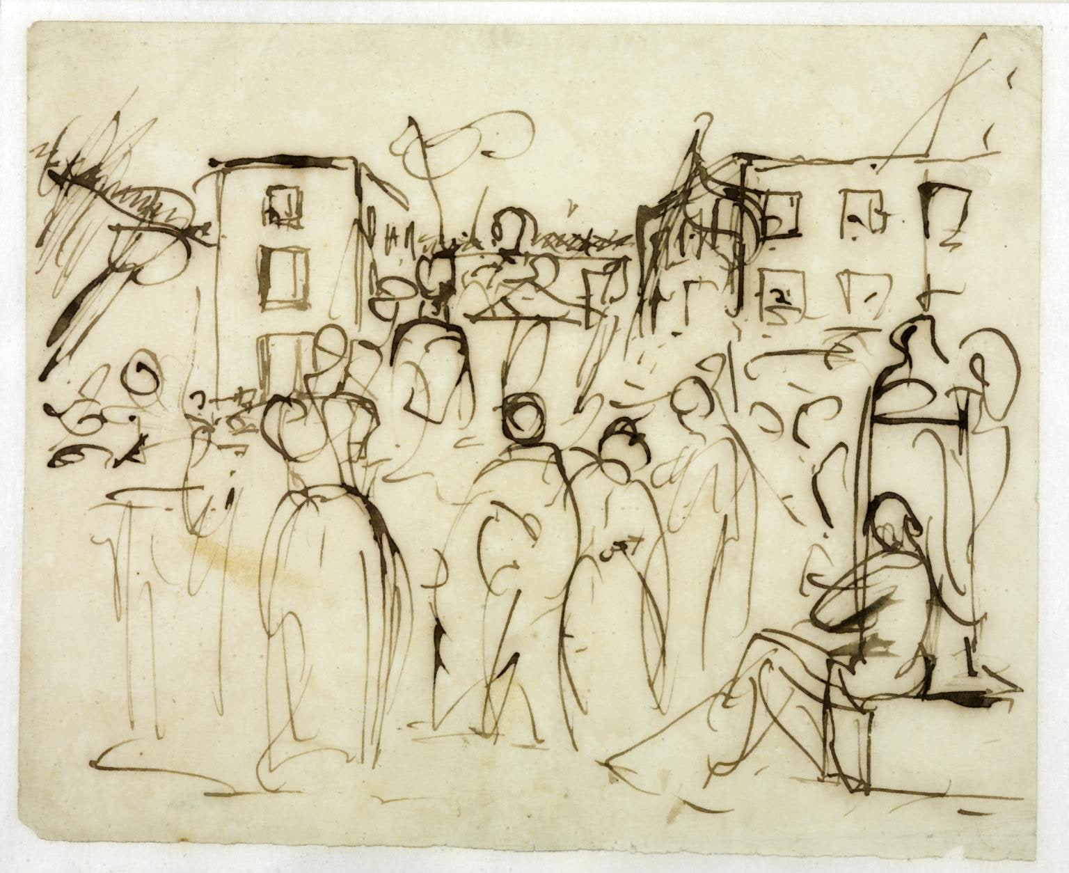 Study for ‘The Mock Election’