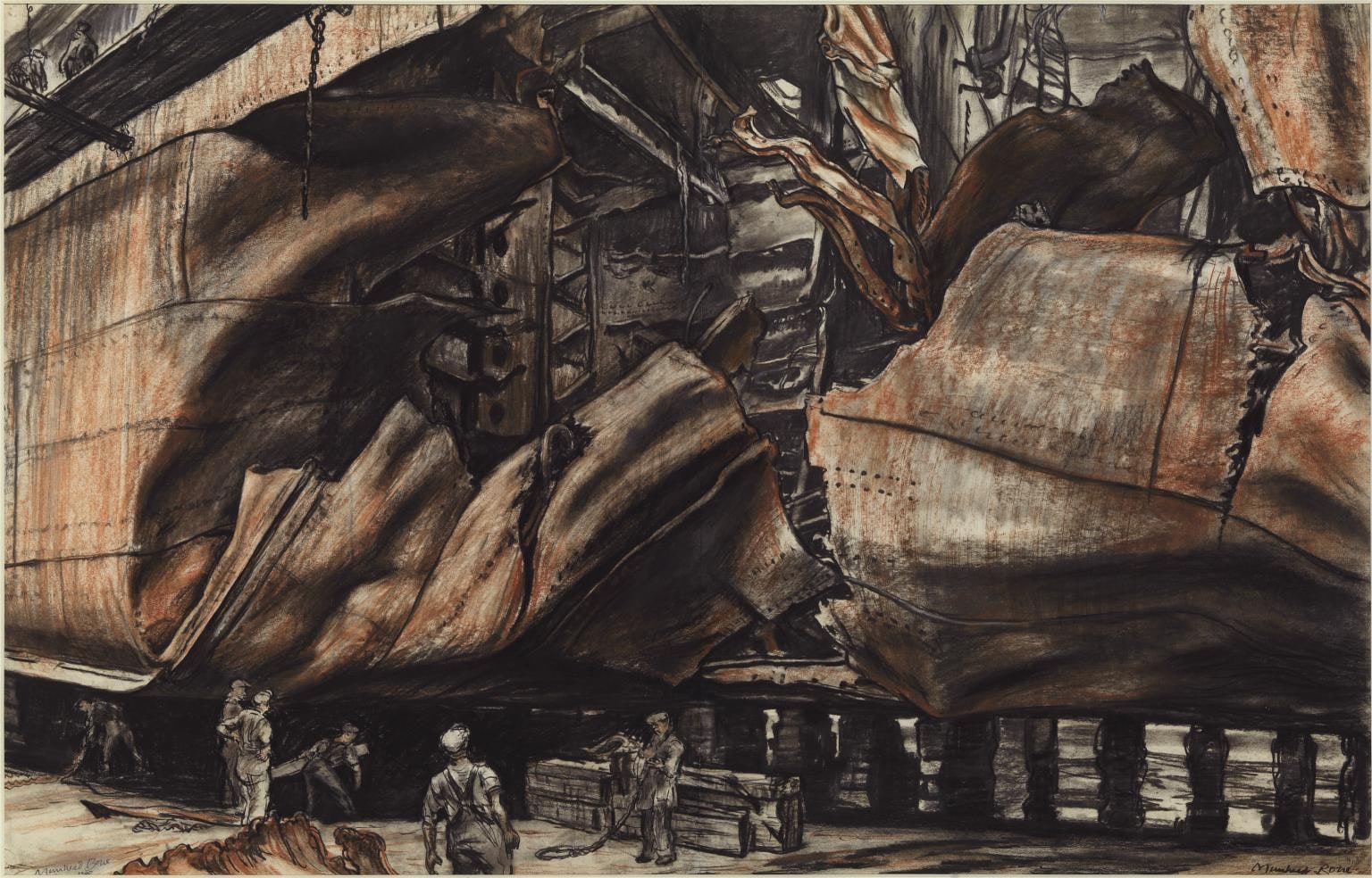 Torpedoed Oil Tanker