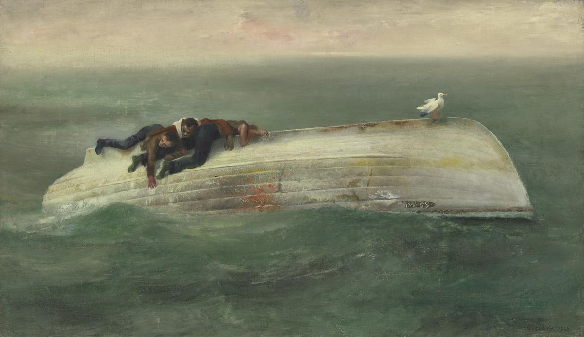Survivors from a Torpedoed Ship