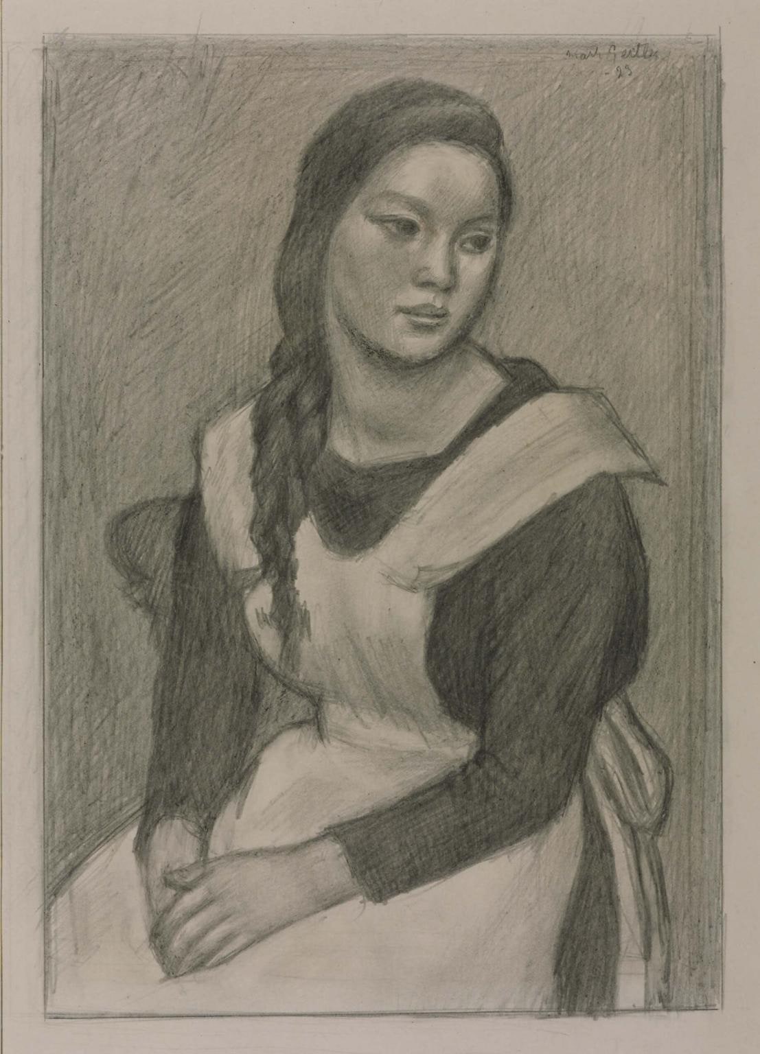 Sketch for ‘The Servant Girl’