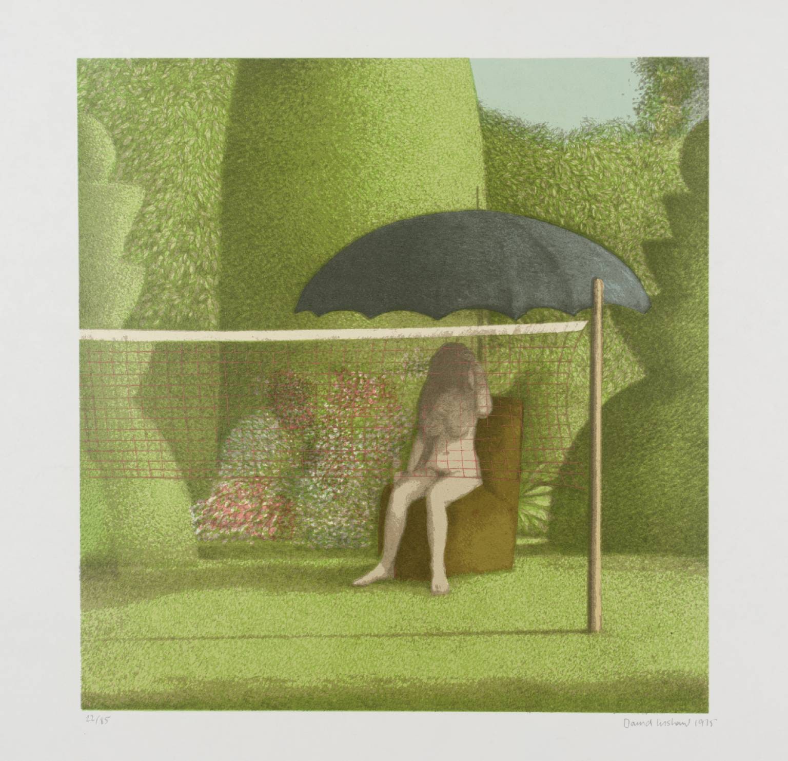Girl Sitting in a Garden