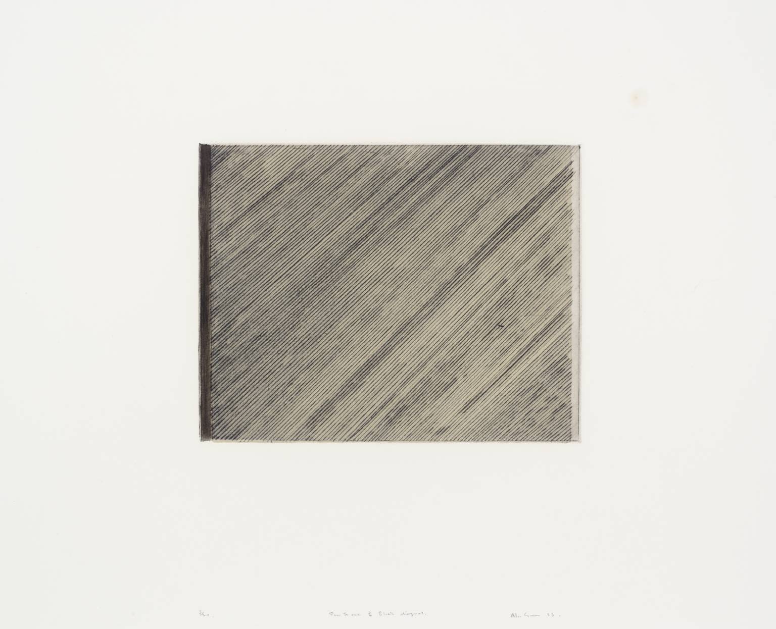 1/4 Black Diagonal